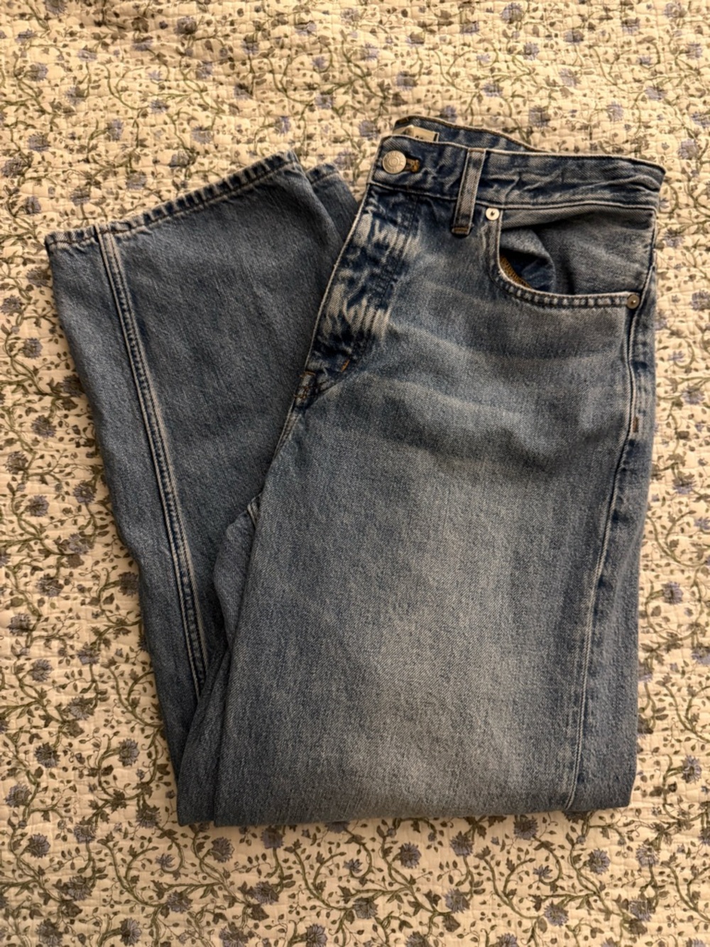 Madewell Darted Barrel Leg Jeans Dobbins Wash 28 - Picture 4 of 4